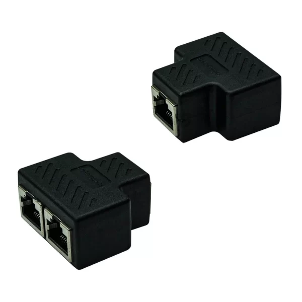 15217154155_7461931754_1.webp ADAP. DUPLICADOR DE CABO DE REDE RJ-45 - FEMEA - CAT5/CAT6 - Imagem 1