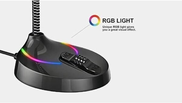 MICROFONE GAMER LED LEHMOX RGB USB - Imagem 2