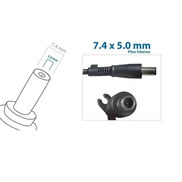 FONTE NOTEBOOK HP 19,5V 2,31A 45W - Imagem 4