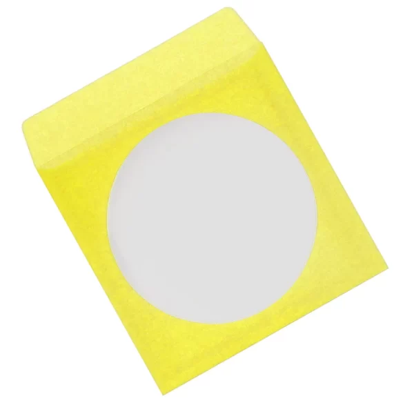 ENVELOPE PAPEL PARA CDS AMARELO 75GRS.C/VISOR - Imagem 2
