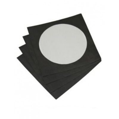ENVELOPE PAPEL PARA CDS PRETO 75GRS.C/VISOR