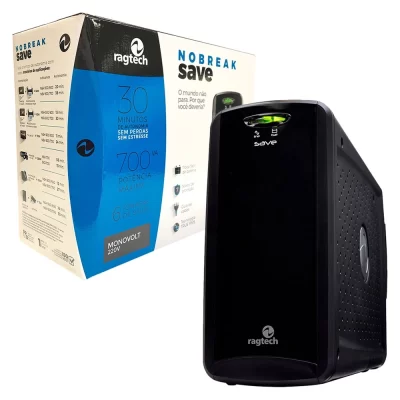 NOBREAK SAVE 700 STD-M2 BLACK 60HZ ENTRADA 220V SAIDA 220V