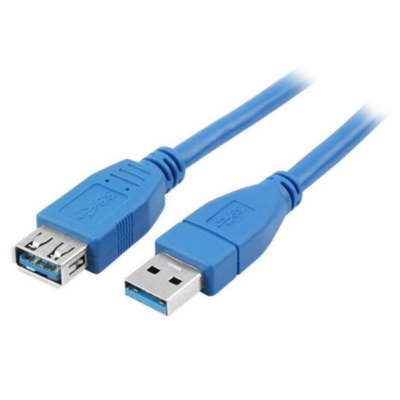 CABO USB 3.1 - USB A MACHO + USB A FEMEA 3.1 - 2M - AZUL