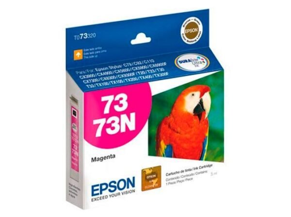 15188233051_t073320-br.jpg CARTUCHO ORIGINAL EPSON 73 MAGENTA - Imagem 1