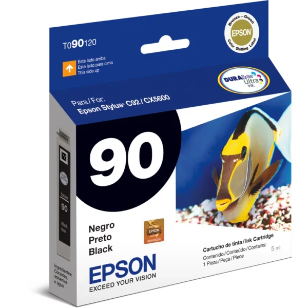 15188235809_162658.webp CARTUCHO ORIGINAL EPSON 90 PRETO - Imagem 1