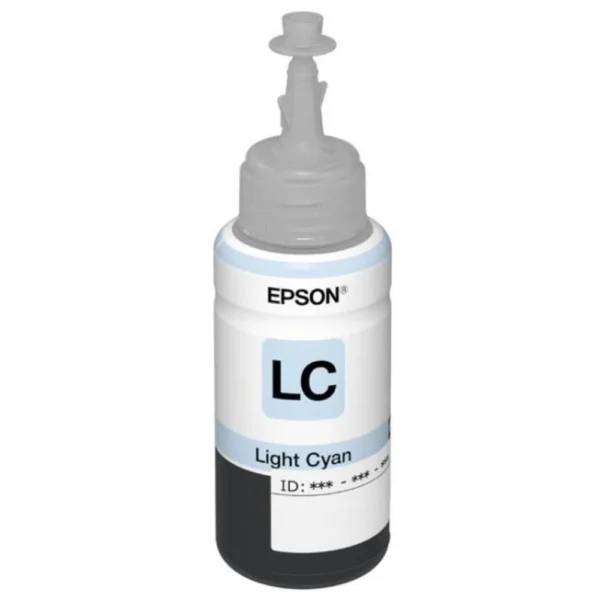 GARRAFA TINTA ORIGINAL EPSON 673 CIANO CLARO L800 - Imagem 3
