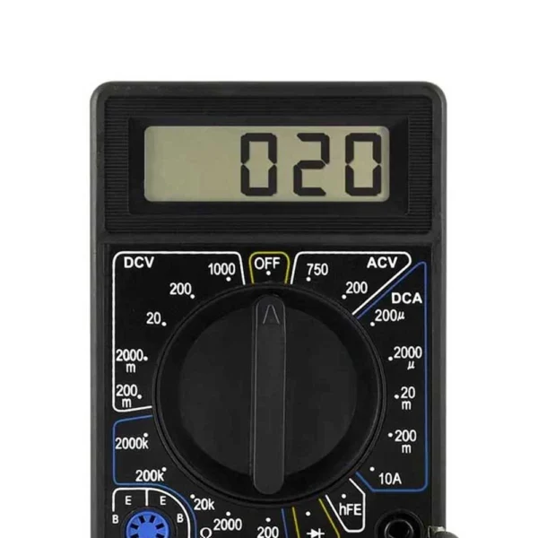 MULTIMETRO DIGITAL MULTILASER CORRENTE AC/DC TENSAO 200M~1000V BATERIA 9V - Imagem 2