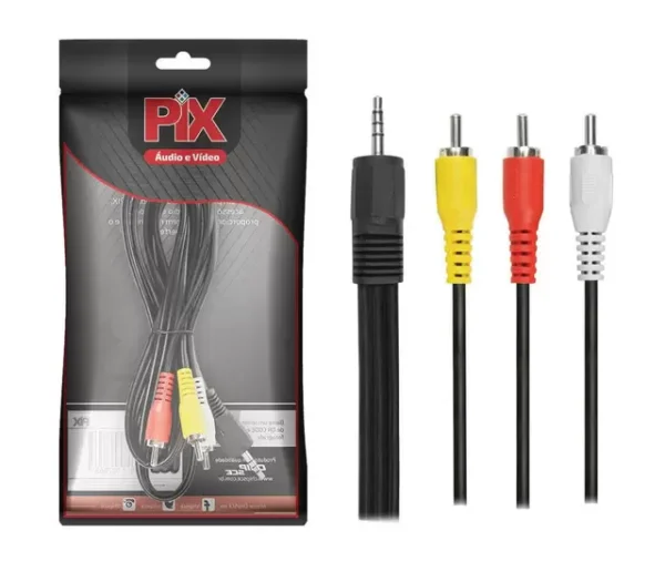 15198773606_CABO20ADAPTADOR20P320ESTEREO2020320RCA20MACHO20-201.3M201-1.webp CABO ADAPTADOR P3 ESTEREO + 3 RCA MACHO - 1.3M - Imagem 1