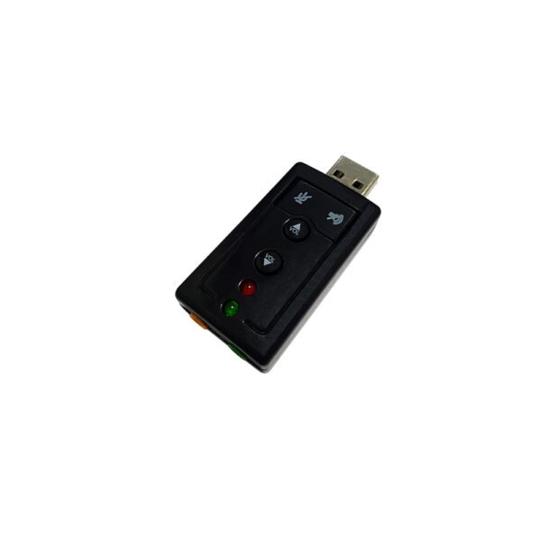 ADAPTADOR PLACA DE SOM USB 7.1 ENTRADA P2 FONE E MICROFONE - Imagem 3