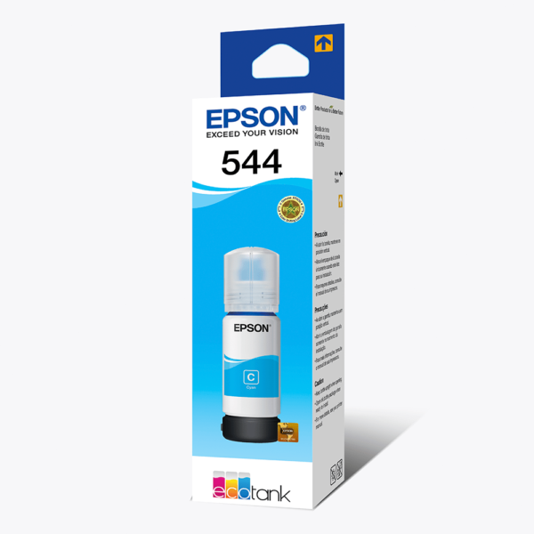 GARRAFA TINTA ORIGINAL EPSON 544 CIANO (T544220) 65ML - Imagem 4