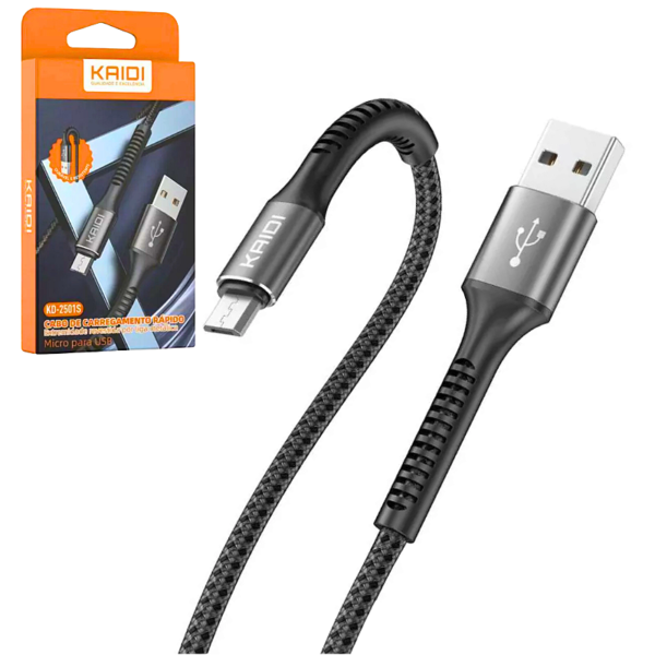 15249936271_cabo-de-dados-tipo-micro-usb-v8-3a-nylon-kaidi-kd-2501-lm26l02jot-1.png CABO CELULAR KAIDI KD-2501M - Imagem 1