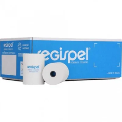 BOBINA TERMICA 80MMX30M. BRANCA 44G  - REGISPEL