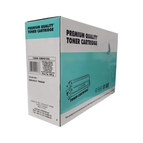 15277976344_toner-brother-preto-masterprint-tn3472-3512-hll6300dw-l6400dw-l6250dn-mfcl6800dw-l6900dw-dcpl660.jpg CARTUCHO DE TONER LASER BROTHER TN580 BK COMPATIVEL PREMIUM - Imagem 1