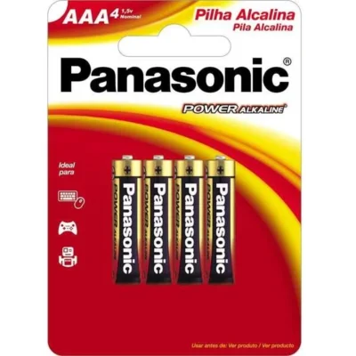 PILHA PANASONIC - ALK - AAA CT (BLISTER C/4)