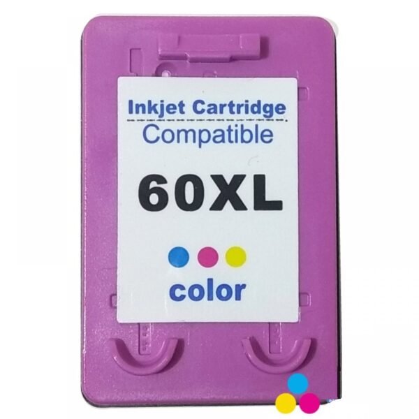 CARTUCHO COMPATIVEL HP 60XL TRICOLOR 12,5ML - Imagem 2