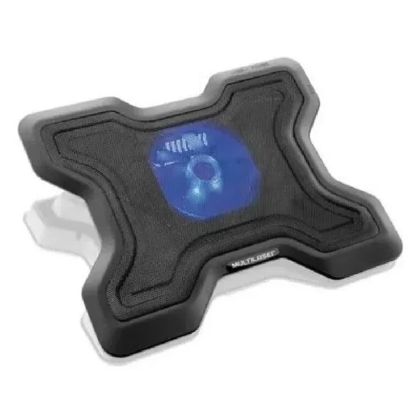 BASE COOLER NOTEBOOK MULTILASER LED AZUL SUPERFICIE DE METAL - Imagem 4