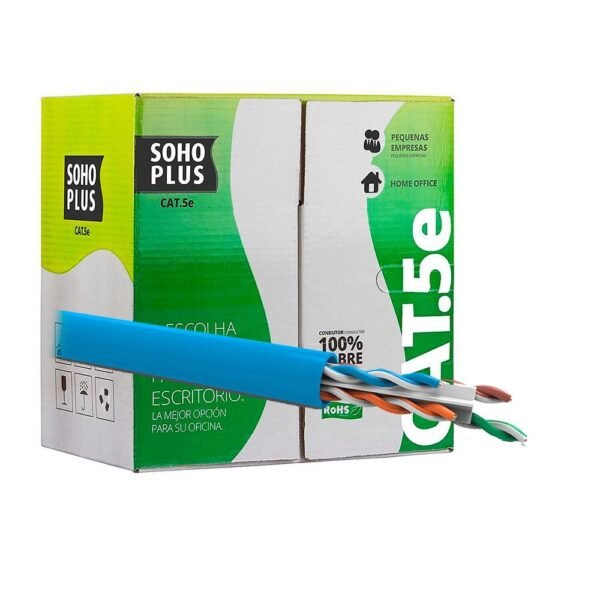 CABO REDE SOHOPLUS (FURUKAWA) CAT.5E AZUL - METRO - Imagem 1