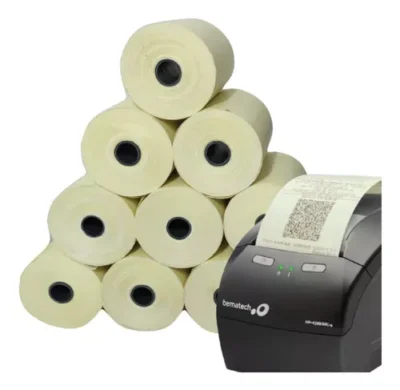 BOBINA TERMICA 80MMX30M PALHA 1 VIA