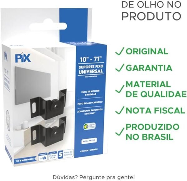 SUPORTE TV FIXO UNIVERSAL 10"A 71" - CAIXA - Imagem 6