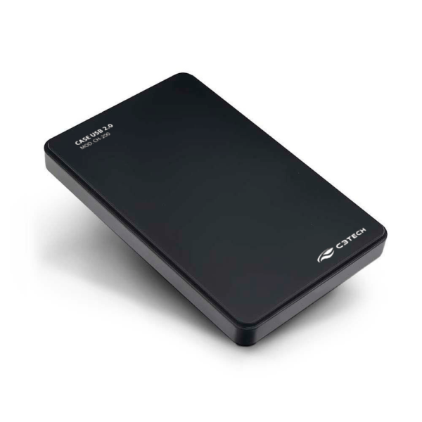 15220000091_177078.png GAVETA P/ HDD EXT 2,5" C3TECH USB 2.0 CH-200BK PRETO - Imagem 1