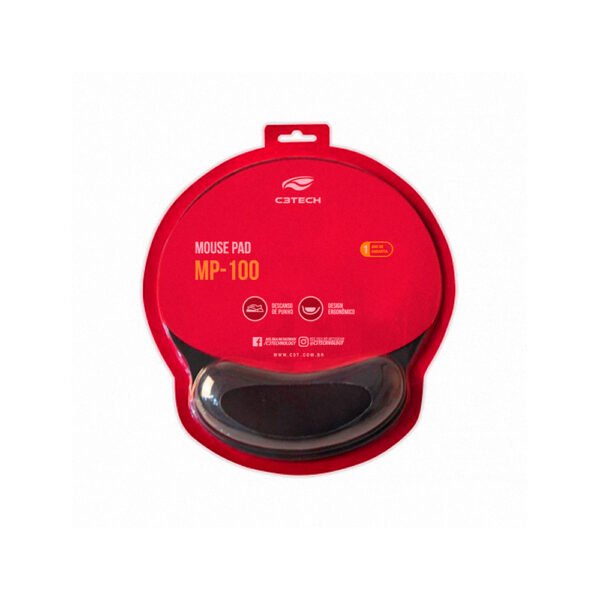 15278279316_C3TECH_MP-100_03.jpg MOUSE PAD C/APOIO ERGONOMICO MP-100 C3T - Imagem 1