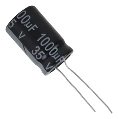 CAPACITOR ELETRICO 1000X10V - 105 GRAUS