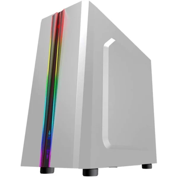 GABINETE K-MEX GAMER CG-05RD ODYSSEY BRANCO FITA RGB S/ FANS - Imagem 3