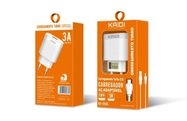 CARREGADOR CELULAR KAIDI KD-550S - Imagem 2