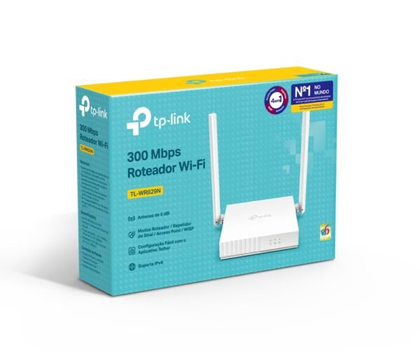 15189588642_Brazil-TL-WR829NBR2.0-230x170x63-L-7022506829_large_1589417963104t.jpg ROTEADOR TP-LINK WIRELESS TL-WR829N 300MBPS - Imagem 1