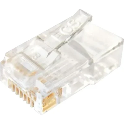 CONECTOR MACHO RJ45 FURUKAWA SOHOPLUS CAT5E PARA CABO SOLIDO E FLEXIVEL PCT 10 UND