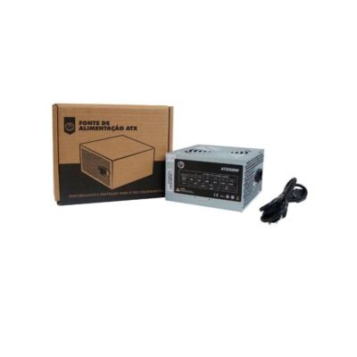 FONTE ATX 500W REAL BPC/5350-M 24 PINOS COM CABO BOX
