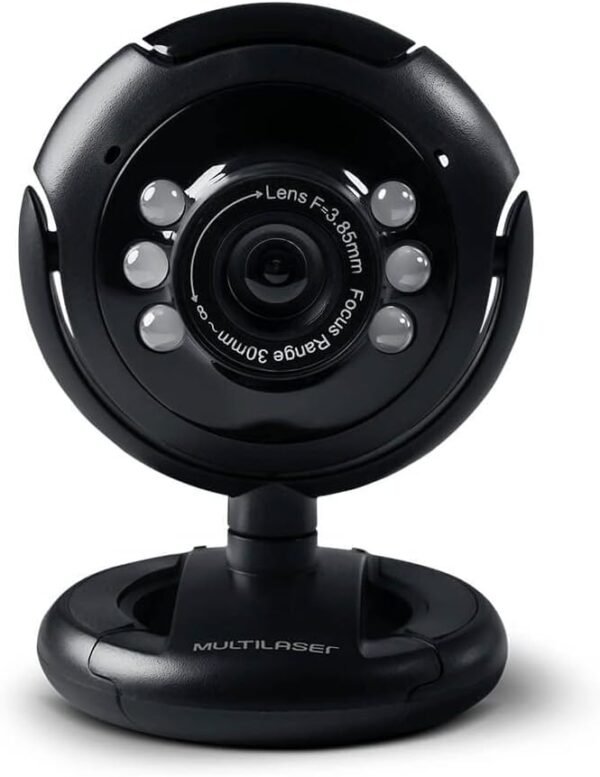 WEBCAM STANDARD 480P LED NOTURNO MIC PT - Imagem 6