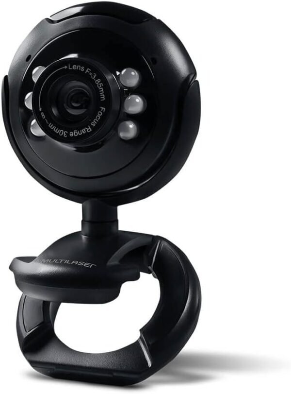 WEBCAM STANDARD 480P LED NOTURNO MIC PT - Imagem 3