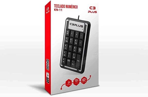 TECLADO NUMERICO USB C3PLUS KN-11BK - Imagem 3