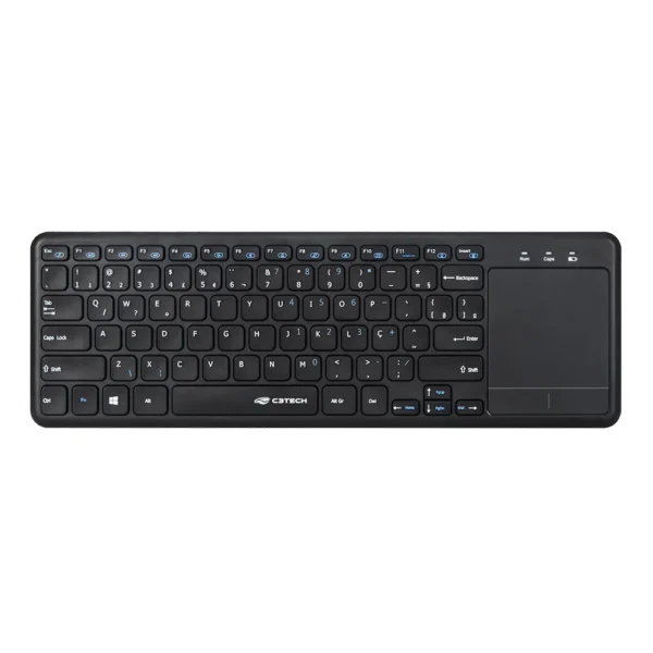 15190291916-a-581871-alta-2.webp TECLADO WIRELESS COM TOUCH C3TECH K-WT100BK - Imagem 1
