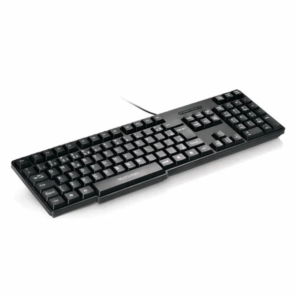 TECLADO PS2 MULTILASER BASICO SLIM PRETO - Imagem 2