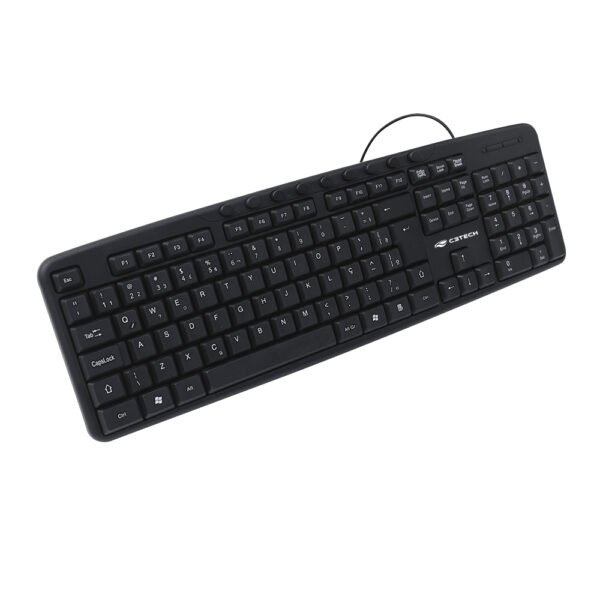 TECLADO USB C3TECH MULTIMIDIA KB-M40BK PRETO - Imagem 3