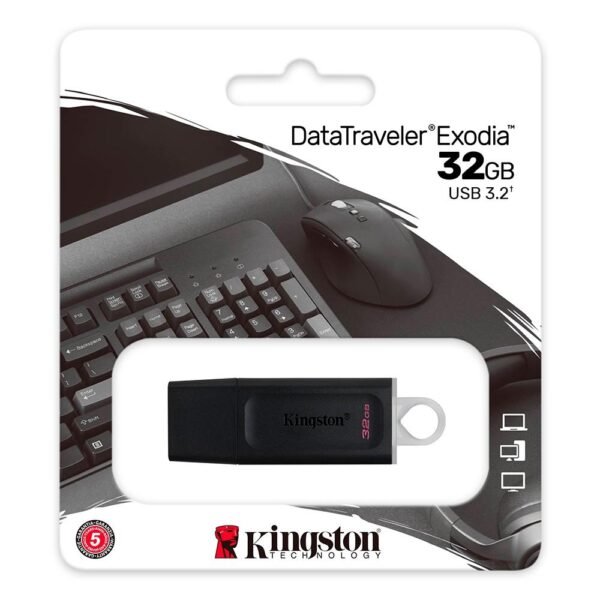 PEN DRIVE KINGSTON DATATRAVELER EXODIA 32GB USB 32 DTX32GB - Imagem 1