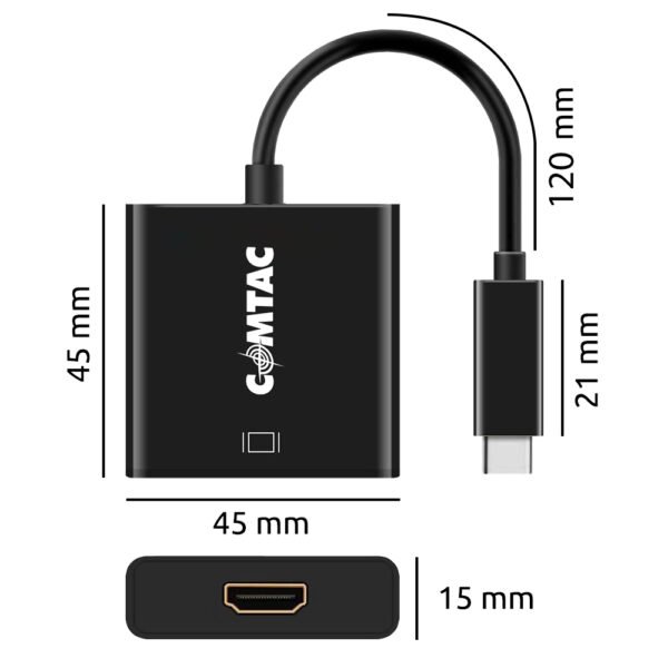 CABO CONVERSOR COMTAC USB-C PARA HDMI - Imagem 3