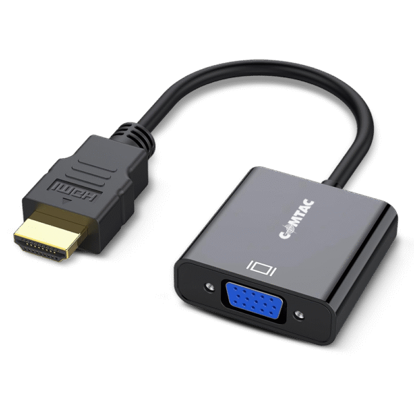 15380243159-62c33a0d5447f1edeace275642976ed8.png CABO CONVERSOR COMTAC HDMI X VGA + AUDIO + MICRO USB2.0 - Imagem 1
