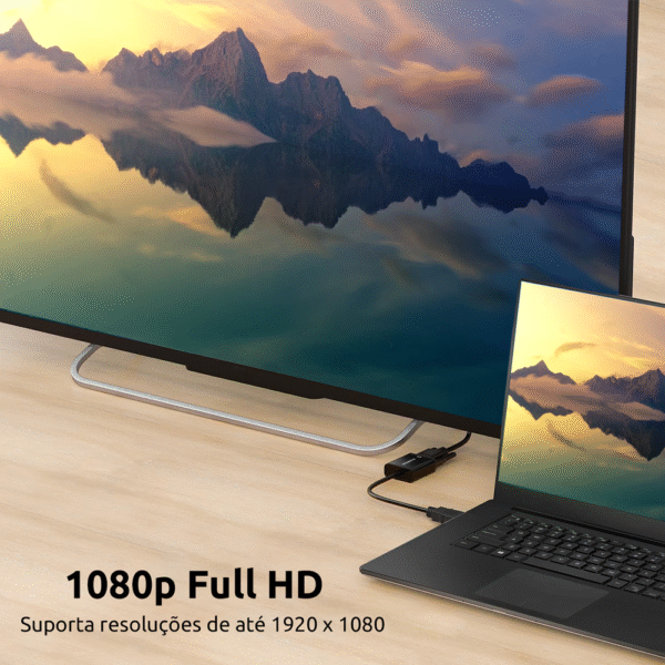 CABO CONVERSOR COMTAC HDMI X VGA + AUDIO + MICRO USB2.0 - Imagem 9