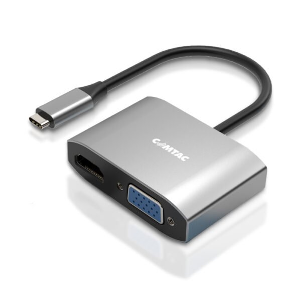 15380244563-c9a39b0e0135800bcfdf6d190abf6131.jpg CABO CONVERSOR COMTAC USB-C PARA HDMI 2.0 + VGA - Imagem 1