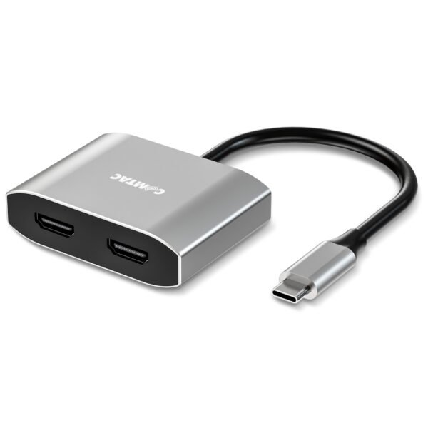 CABO CONVERSOR COMTAC USB-C X 2-HDMI 4K - ALUMINIUM - Imagem 1