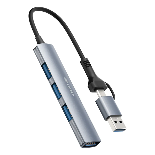 15386614116-2.png HUB USB-C 3.0 4 PORTAS HU-C500GY C3T - Imagem 1