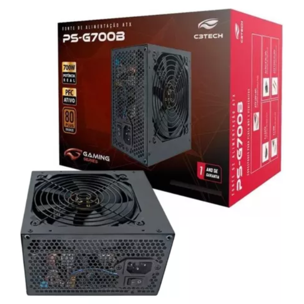 15386932018-1.png FONTE ATX 700W PS-G700B 80 PLUS BRONZE C3TECH - Imagem 1