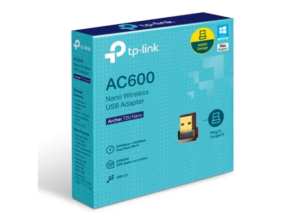ADAPTADOR WIFI TPLINK USB ARCHER T2U AC600 - Imagem 2