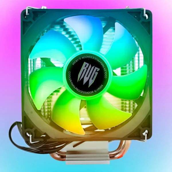 COOLER PARA PROCESSASDOR KP-VR304 ILUMINACAO LED, 2100 RPM, SILENCIOSO, FAN DE 90MM - - Imagem 5