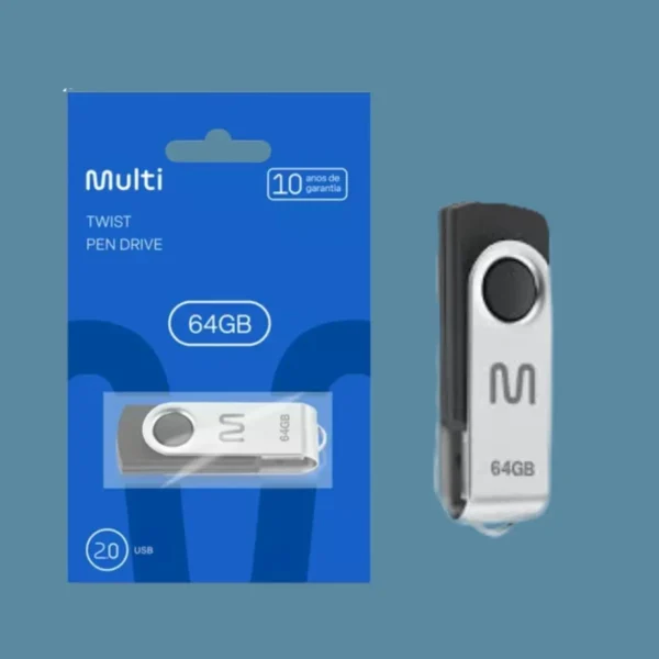 PENDRIVE 64GB MULTILASER TWIST PD590 - Imagem 2