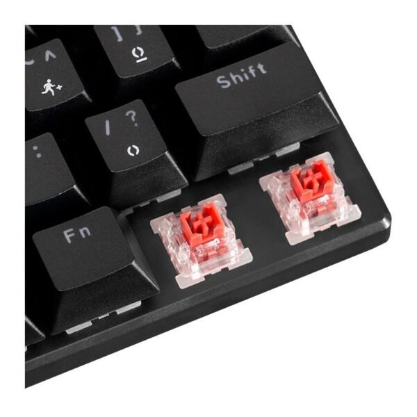 TECLADO MECANICO TGT SHERMAN V3 C1, Rainbow, ABNT2, Switch Vermelho, Preto, TGT-SHRC-RD01 - Imagem 6
